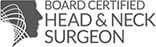 Board Certified Head & Neck Surgeon Logo