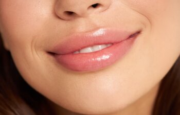 Beautiful Smile. Smiling Woman Face, Full Lips. . High quality photo